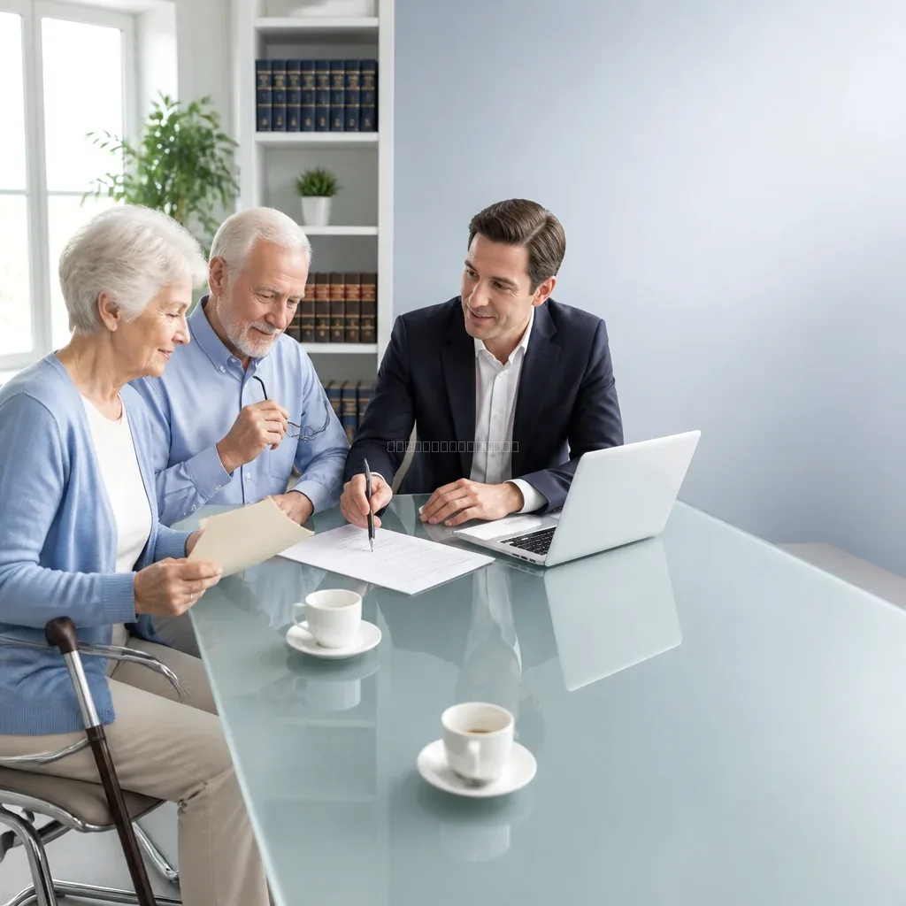 Estate planning documents on desk