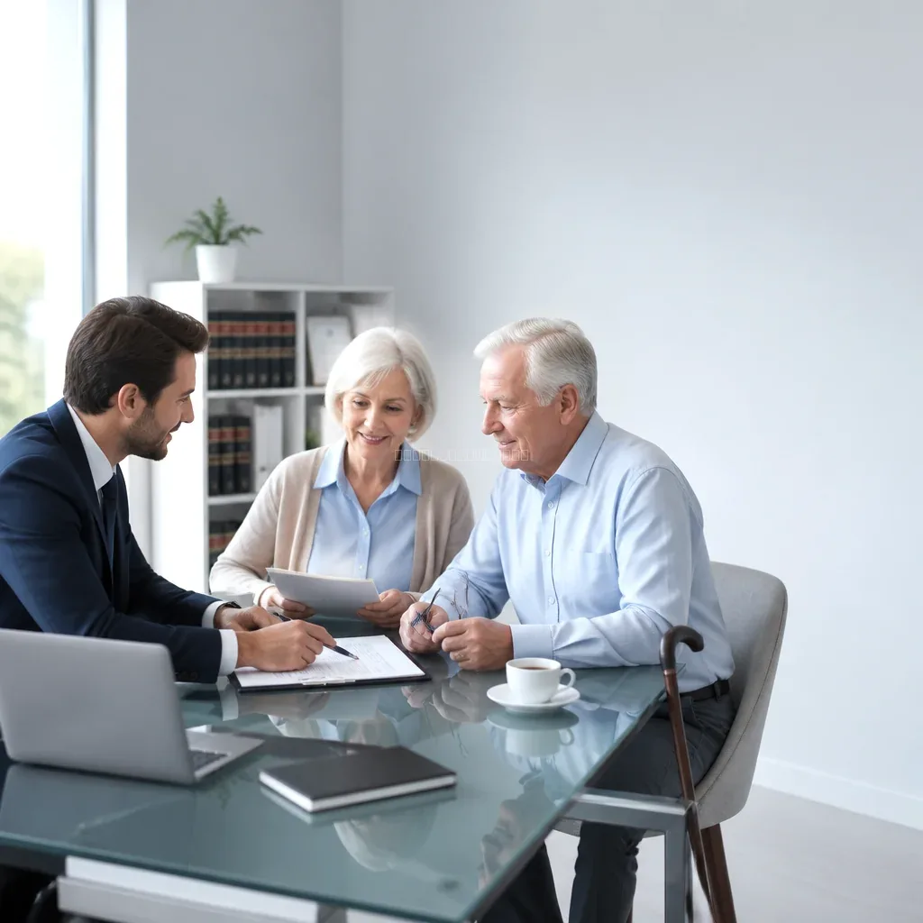 Checklist and legal documents on a table